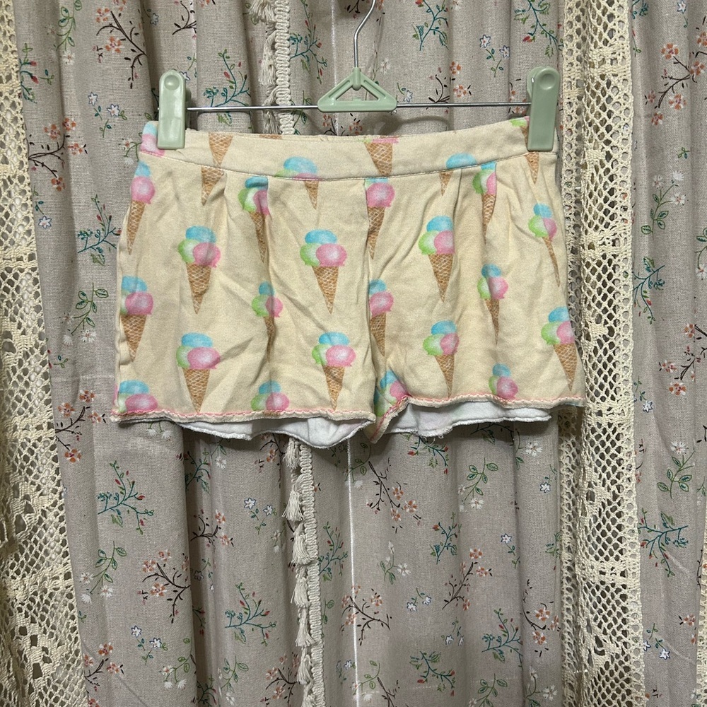 Sal &‎ Pimenta Girl’s Ice Cream Shorts Yellow Size 8T